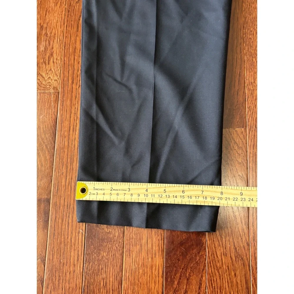 J.Crew Crosby Suit Loro Piana Super 120s Wool Navy Blue 44R 36x30 Mens